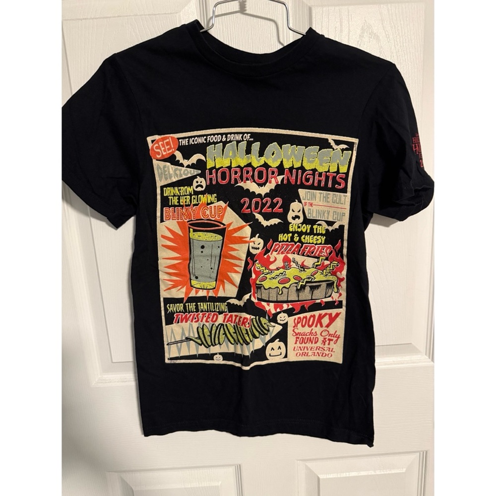 Halloween Horror Nights HHN Food and Drinks Shirt 2022 Size XS